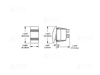 Contura Switch SPST Black Contura Switch SPST Black