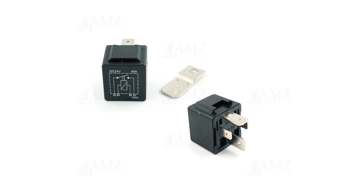 Qrcamule 40A 14VDC Relay, Automatic, Electromechanical-Relays, Relay, Normally Open, DIN Rail Mount