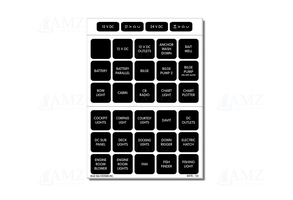 Label DC Set 60 Black Square