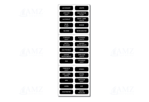 Label DC Set 30 Black Large