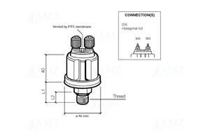 Pressure Sensor 25BAR/350PSI