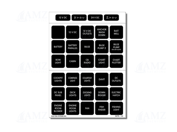 Label DC Set 60 Black Square