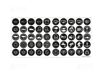 Push Button Switch Label Kit