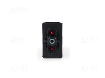 V Series Contura Switch DPDT Black