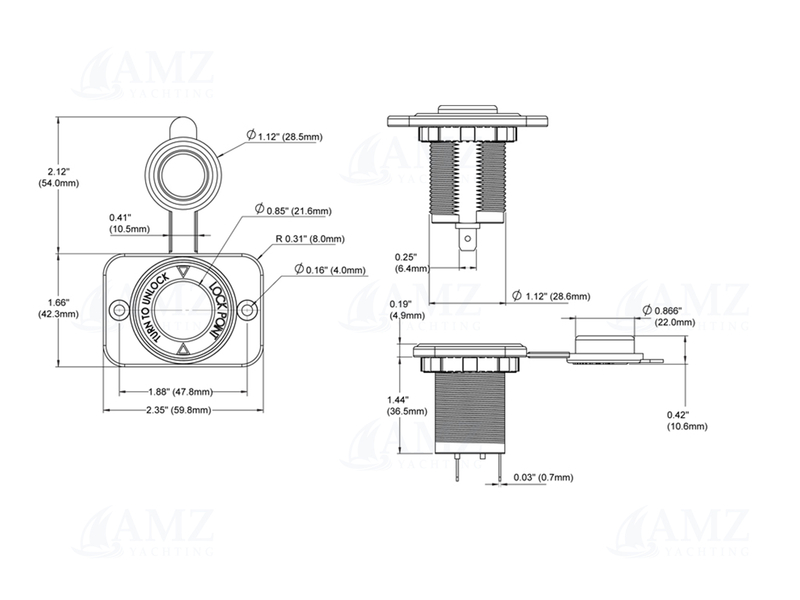 Dual DC USB Charger 2.1A