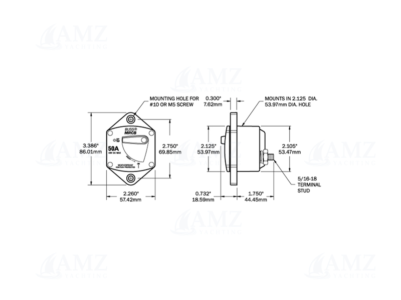 187-Series Circuit Breaker - Panel Mount 187-Series Circuit Breaker - Panel Mount