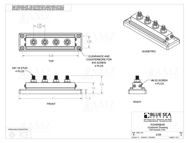 PowerBar BusBar 600A