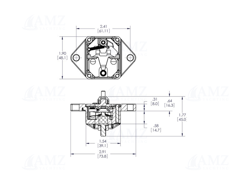 285-Series Circuit Breaker - Panel Mount