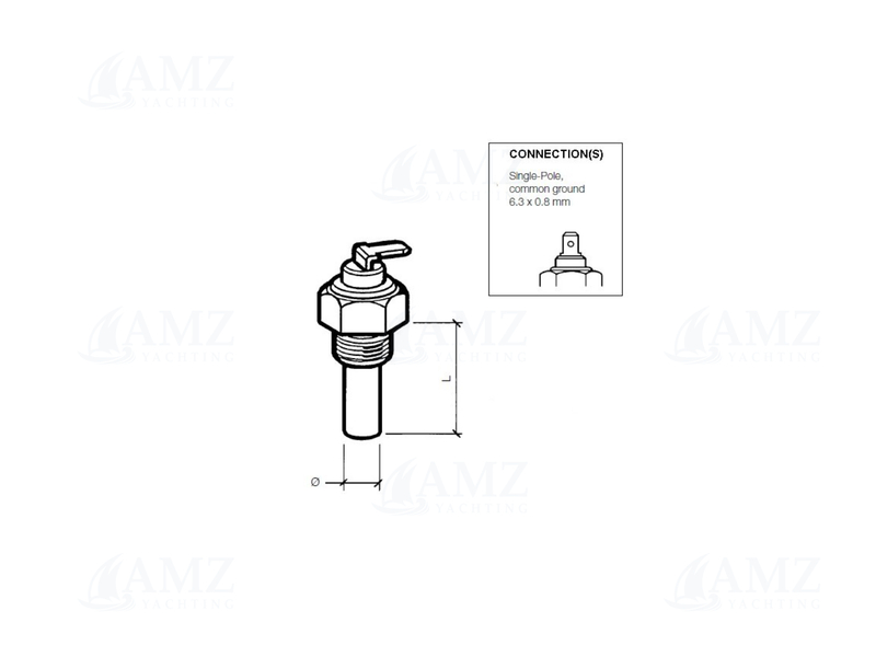 Temperature Sensor 40-120°C / 105-250°F