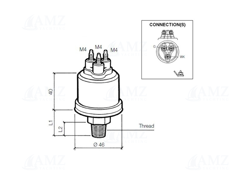 Pressure Sensor 5BAR/80PSI