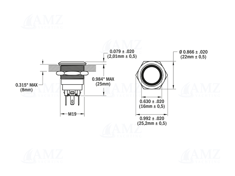 Push Button Led Ring Switch