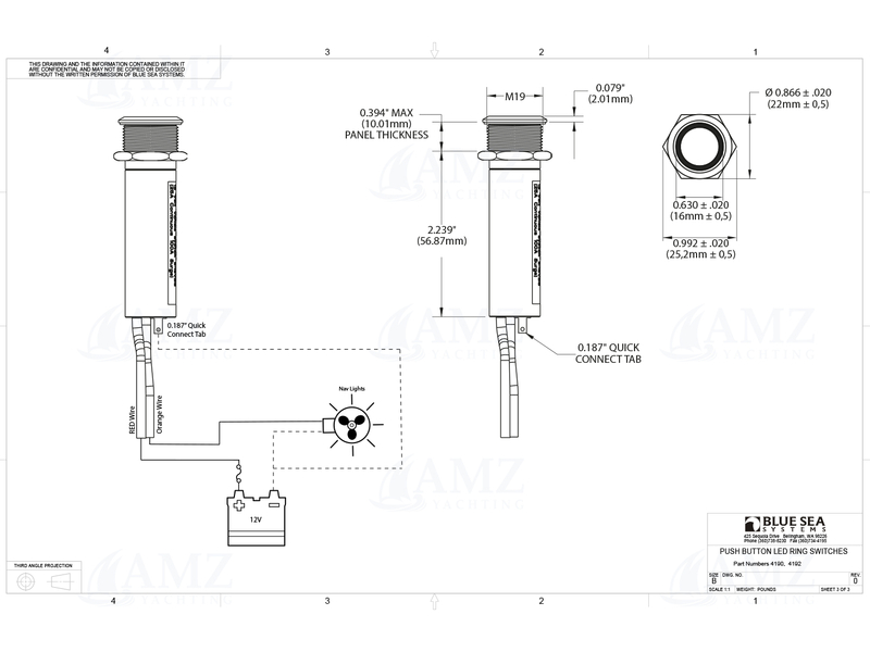 Push Button LED Ring Switch