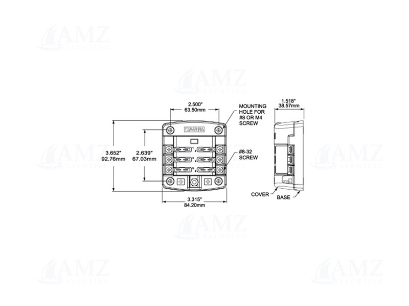 ST Blade Fuse Block with Cover ST Blade Fuse Block with Cover