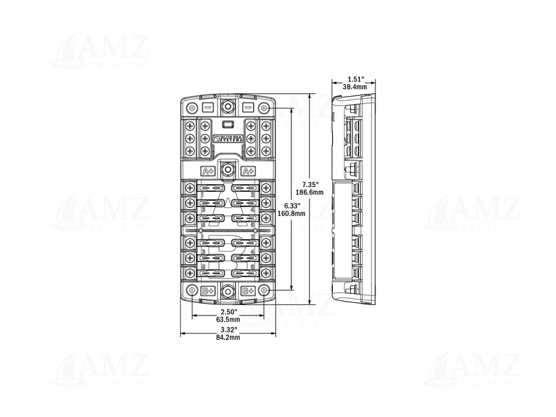 ST Blade Split Bus Fuse Block ST Blade Split Bus Fuse Block