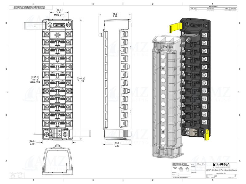 ST CLB Circuit Breaker Block - Independent Circuits ST CLB Circuit Breaker Block - Independent Circuits