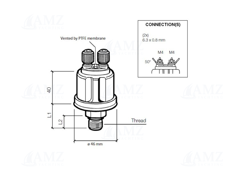 Pressure Sensor 2BAR/30PSI