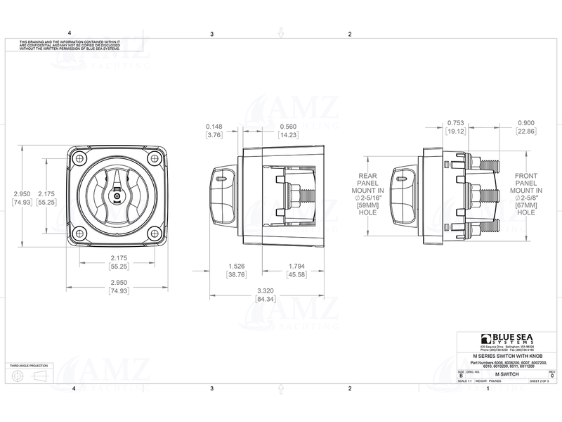 m-Series Mini Dual Circuit Battery Switch