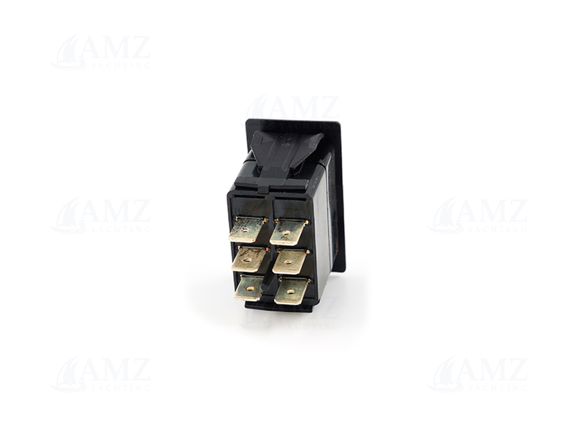 V Series Contura Switch DPDT Black