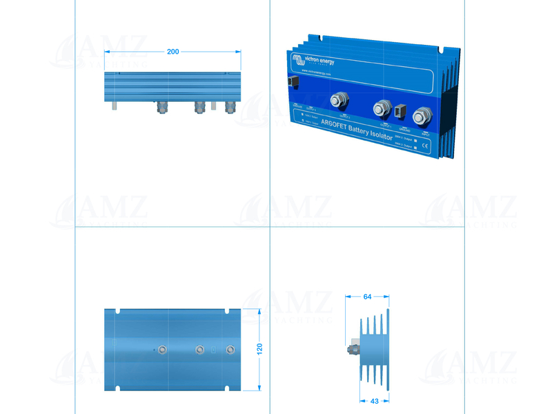 Argofet Battery Isolator - 200/2