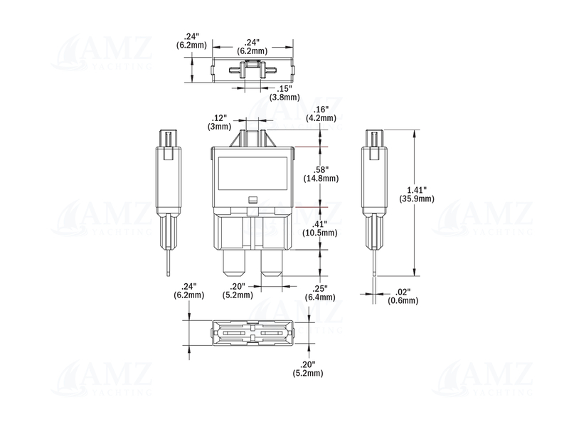 ATO/ATC Style Low Profile Circuit Breaker ATO/ATC Style Low Profile Circuit Breaker