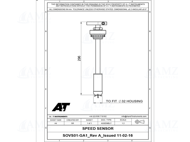 Shut-Off Valve Speed Sensor