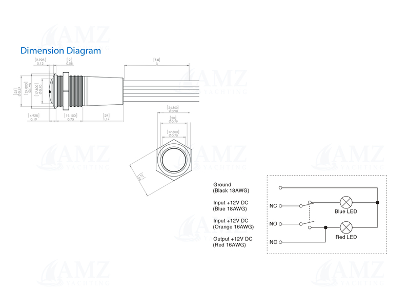 Push Button Backlit Switch