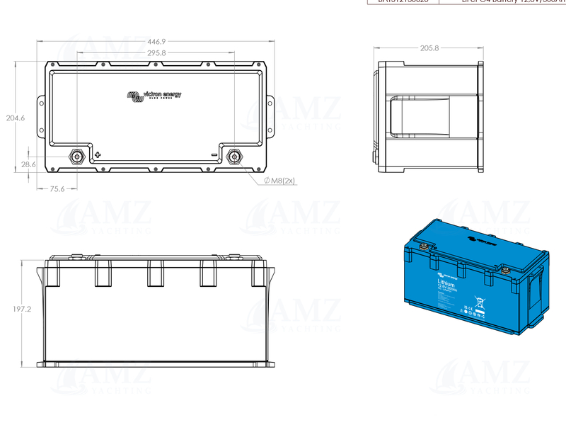 Lithium NG LiFePO4 Battery - 12.8V/300Ah Lithium NG LiFePO4 Battery - 12.8V/300Ah