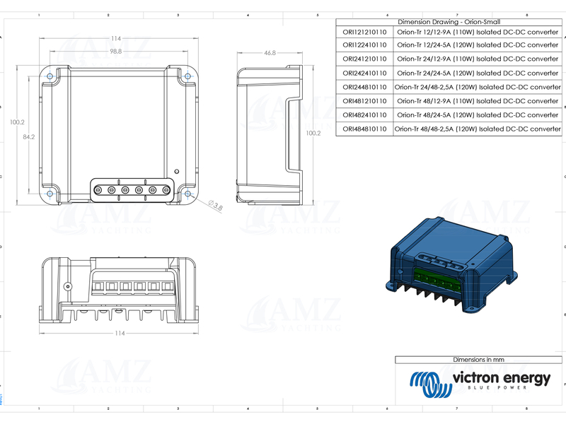 Orion-Tr DC/DC Converter 2412-9