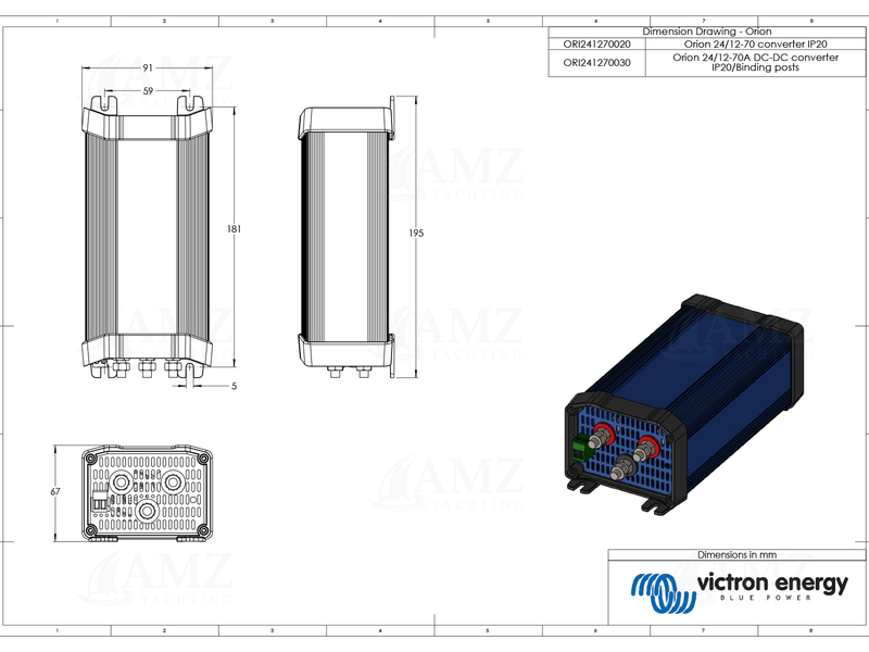 Orion DC/DC Converter 2412-70