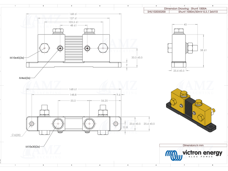 Shunt - 1000A/50mV
