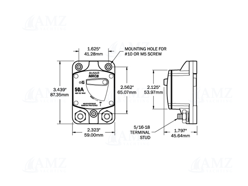 187-Series Circuit Breaker - Surface Mount 187-Series Circuit Breaker - Surface Mount