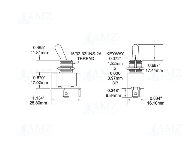 WeatherDeck Toggle Switch SPST