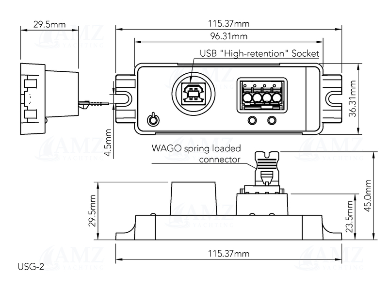 NMEA 0183 USB to Serial Gateway