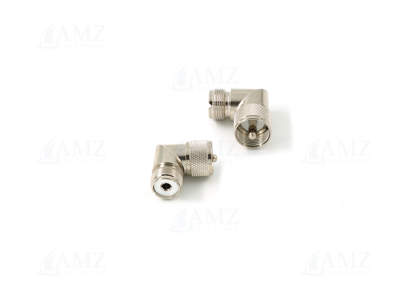 Adapter UHF male to UHF female 90°
